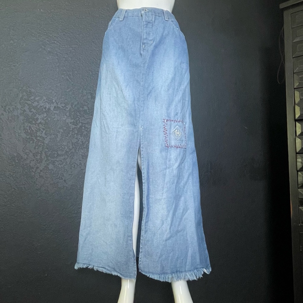 Vintage 1990’s Tommy Hilfigure Jean Denim Long Maxi Skirt